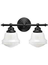 Huntley 2-Light Bath Sconce in Oil-Rubbed Bronze.